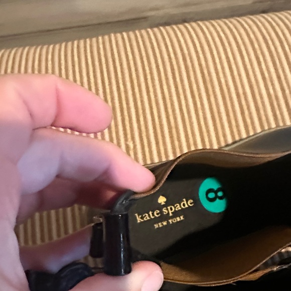 Kate Spade Black and Brown Rain Ankle Boots - Picture 5 of 5